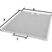 25x30 cm bosch-simens-arçelik-franke davlumbaz filtre seti-2 adet - 1