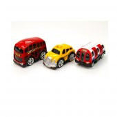 78482 Çek Bırak Şehir Araçları 10 cm 3 Parça -Vardem - 1