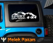 4x4 Off Road Sport Oto Sticker  Sağ ve Sol Takımdır. - 3