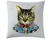 Rockçı Kedi Kırlent - 1