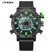 Sinobi Erkek Kol Saati Dijital Analog Deri Kordon Sportif Model Dijital Analog - 11