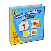 1444 DıyToy, Eğlenceli Bulmacalar - Sayılar - Renkler - Şekiller / 2-6 yaş - 1