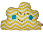 Zigzag Bulut Dekor Yastık - 1