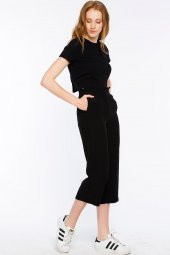 Sırakuza - Rahat Kesim Siyah Pantolon | 160033-1 - 1