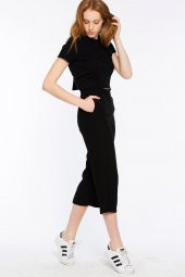 Sırakuza - Rahat Kesim Siyah Pantolon | 160033-1 - 2