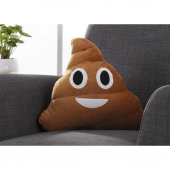 Kahverengi Gülen Poo Emoji Yastık Po Yastık - 1