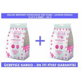 Millcat Lavanta Kokulu Topaklanan Bentonit Kedi Kumu 10 Lt x 2 Pk - 1