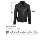 Echo Siyah Biker Deri Hakiki Deri Erkek - 3
