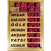 Cami Market Dijital Cami Saati - Dijital İmsakiye 37x57 cm - 1