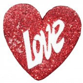 STRAFOR KALP KIRMIZI LOVE 13CM X 13CM - 1