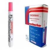 SNOWMAN TAHTA KALEMI PEMBE 12 LI KUTU - 1