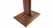Mini Asansörlü Ahşap Rahle - Selçuklu Motif -Ahşap Yer Rahlesi - 6