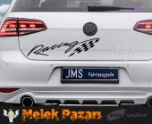 Racing Bayrak Oto Sticker - 4