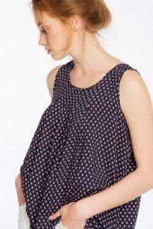 Piecenza - Poplin Mini Desenli Lacivert Gömlek | 160056-1 - 4