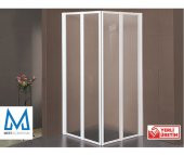 ***Şok** BEYAZ MİKA KÖŞE DUŞAKABİN ÖZEL ÜRETİM- HEDİYELİ 110x110 - 1