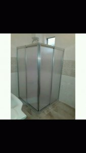 ***Şok**90X90 ÖLÇÜLERİNDE KROMAJ RENK MİKA KÖŞE DUŞAKABİN ÖZEL ÜRETİM- HEDİYELİ - 3