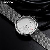 Sinobi Erkek Kol Saati Çelik Hasır Kordon Farklı Tasarım Gri Siyah Dikkat Çeken Şık Tasarım - 6