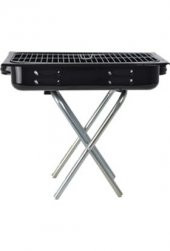 Seyyar Mangal Ayaklı Emaye 60cm Kömürlü Mangal Barbekü Dikdörtgen - 1