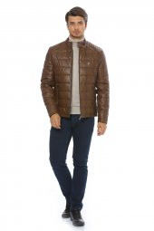 Pierre Cardin Erkek Suni Deri Ceket - 6