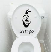 Klozet Banyo Sticker Komik Resim 5 - 1