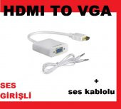 MONÜTÖRÜ TV YAPMA UYDU CİHAZI ÇEVİRİCİ HDMI TO VGA DÖNÜŞTÜRÜCÜ - 1