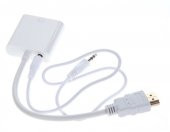 HDMI TO VGA +SESLİ MONÜTÖRÜ TV YAPMA APARATI UYDU CİHAZI İÇİN - 3