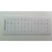 BEYAZ KLAVYE STİCKER İNGİLİZCE TÜRKÇE Q DİZİLİM YAPIŞKAN SİTIKIR - 1