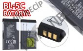 BL-5C BATARYA PİL NOKİAuyumlu  CEP TELEFONU MİNİ EL RADYOSU PİLİ BATARYA - 1