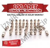 100 LÜK PAKET BNC KONNEKTÖR KALİTE ARAYANLARA KOLAY MONTAJ A++ - 1