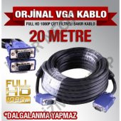 VGA VGA KABLO GÖRÜNTÜ KABLOSU 20 METRE VGA PC TV ARASI - 2