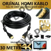 NCPLİNE 30 METRE KALİTELİ ÇİFT FİLTRELİ EXTRA KÖMÜRLÜ KALIN HDMI KABLO - 1