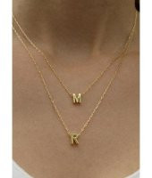 925 Ayar Gümüş Kişiye Özel Üç Boyutlu Harf Kolye Model 4 thumbnail 2