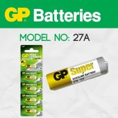 5 Adet Gp 27A Mn27 A27 Alkaline 12V Kumanda Pili - 1