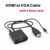 NCPLİNE HDMI TO VGA ÇEVİRİCİ KABLO PROJEKSİYON UYUMLU KALİTELİ SESLİ - 1