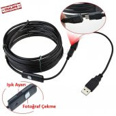 YILAN KAMERA Endoskop Boroskop 5M OTG Yılan Kamera + USB - 1