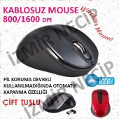 1600 DPI 1600DPI 2.4GHZ WIRELESS OPTIK KABLOSUZ MOUSE MAUS - 1