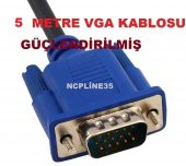 NCPLİNE 5 METRE BİLGİSAYAR MONİTÖR PC LEPTOP LAPTOP PROJEKSİYON KABLOSU - 1