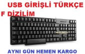F KLAVYE KEYBOARD KILAVYE-USB TÜRKÇE DİZİLİM KABLOLU - 1