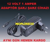 12 VOLT 1 AMPER ADAPTÖR ŞARJ CİHAZI ALETİ ADSL VDSL MODEM ADAPTÖR - 1