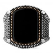 Oniks Taşlı Gümüş Yüzük thumbnail 4