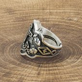 Deniz Çapa Model Okçu (Zihgir) Gümüş Yüzük thumbnail 3