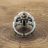 Deniz Çapa Model Okçu (Zihgir) Gümüş Yüzük thumbnail 4