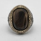 925 Ayar Gümüş Kaplangözü Taşlı gümüş Yüzük thumbnail 2