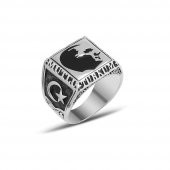 Atatürk Silüeti 925 Ayar Gümüş Yüzük thumbnail 4