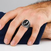 925 Ayar Gümüş Zülfikar Kılıcı Yüzüğü thumbnail 2