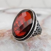 925 Ayar Gümüş Zirkon Taşlı Erkek Yüzük thumbnail 1