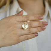 İsim Yazılı Sonsuzluk Kalpli  Gümüş Kolye thumbnail 2