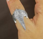925 Ayar Gümüş Özel Tasarım Okçu Zihgir Yüzük thumbnail 7