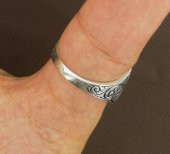 925 Ayar Gümüş Özel Tasarım Okçu Zihgir Yüzük thumbnail 8