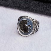 925 Ayar Gümüş Atatürk Simgeli Erkek Yüzük (Model-3) thumbnail 4